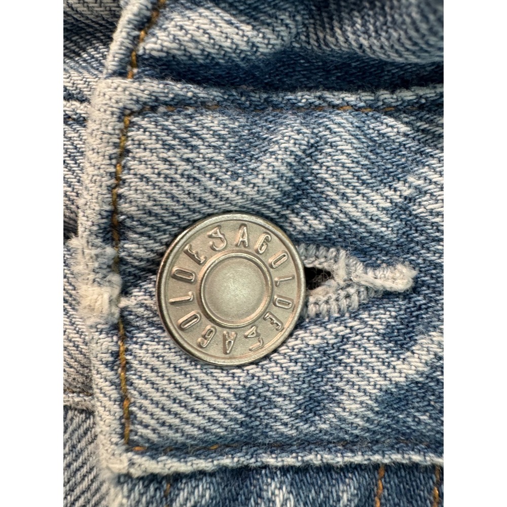 AGOLDE Lettuce Waistband Jean Light Wash Organic Cotton Straight Leg size 26 - Picture 10 of 11